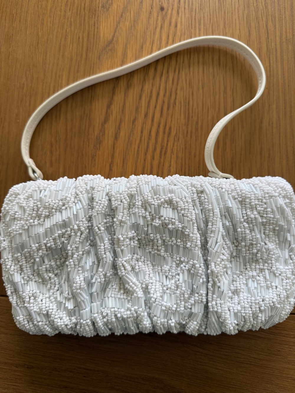 STAUD BEADED BEAN BAG CREAM SWIRL - Picture 7 of 11